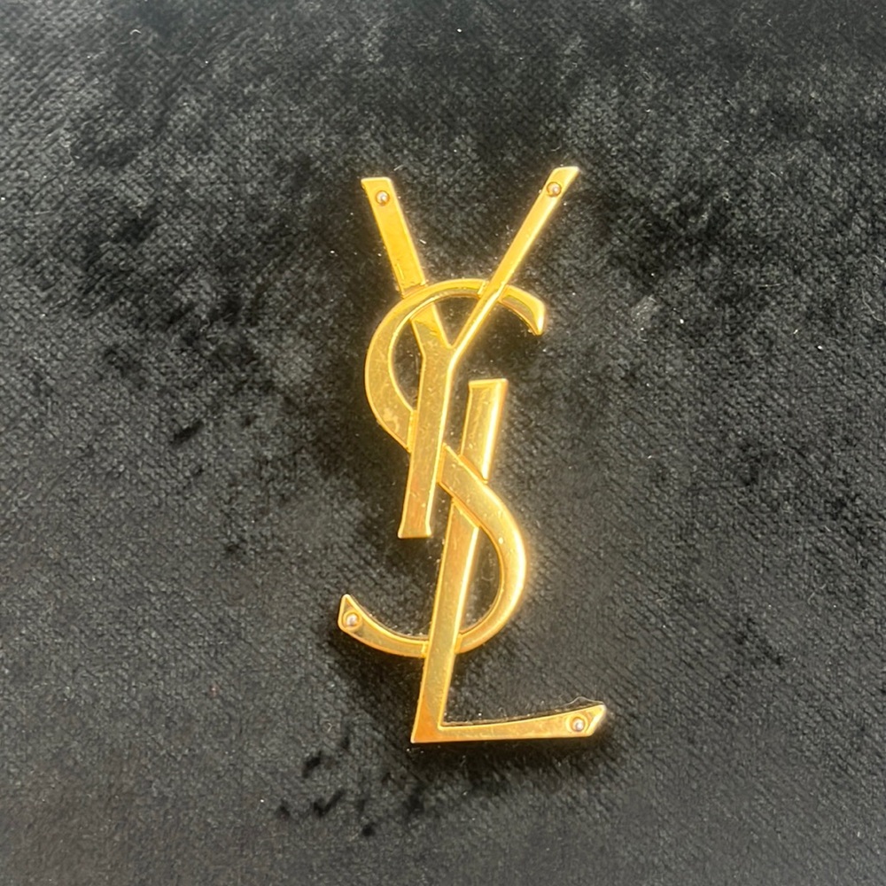 Yves Saint Laurent black velvet cross body bag/WOC - Picture 7 of 17
